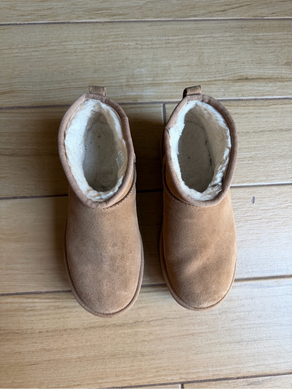 UGG Chestnut Suede Shearling-Lined Booties